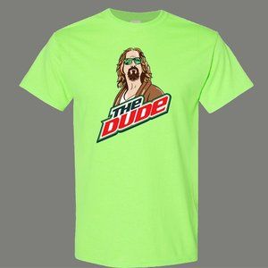 THE DUDE SODA LOGO OLDSKOOL PARODY QUALITY SHIRT